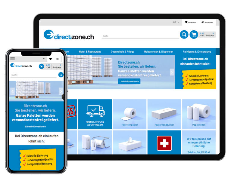 Directzone Tab and Mobile