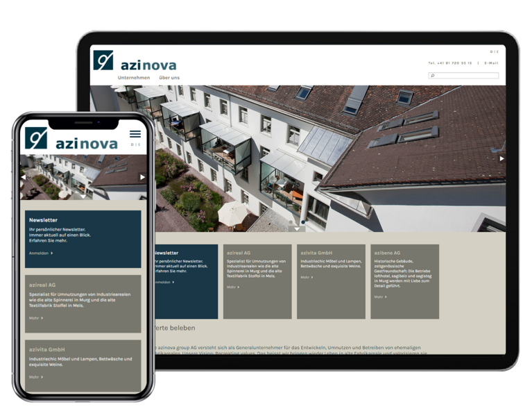 Azinova Tab and Mobile