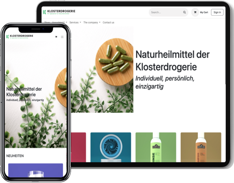 mobile tab Klosterdrogerie