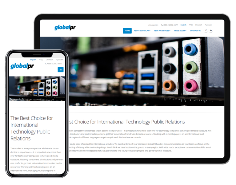 GlobalPR Tab and Mobile
