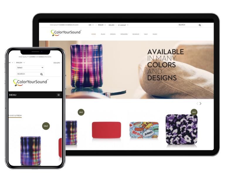 ColorYourSound Tab and Mobile