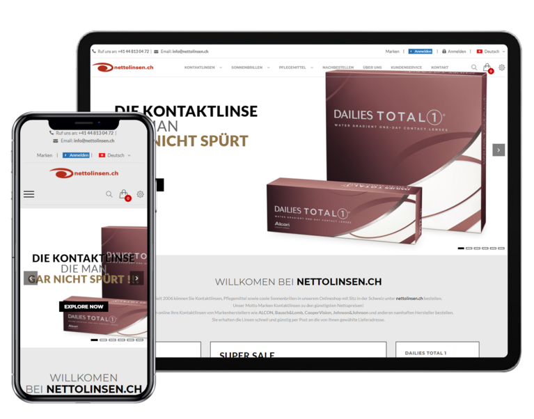Nettolinsen Tab and Mobile