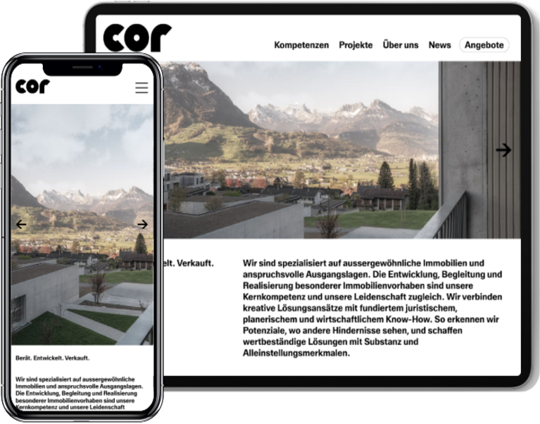 cor mobile tab