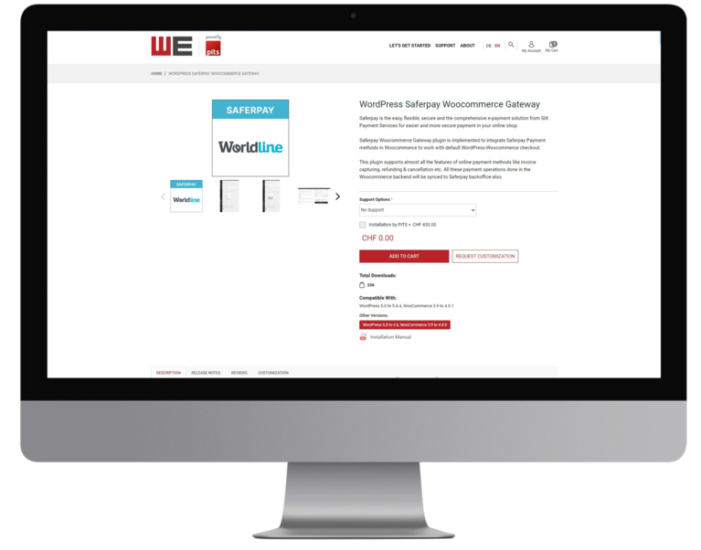 Saferpay Payment Solution for WooCommerce Laptop