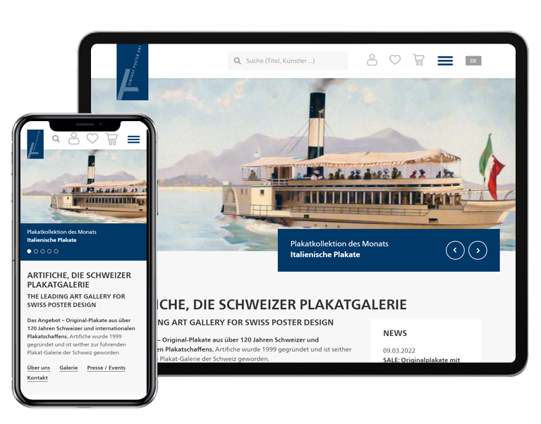 Artifiche tablet and mobile