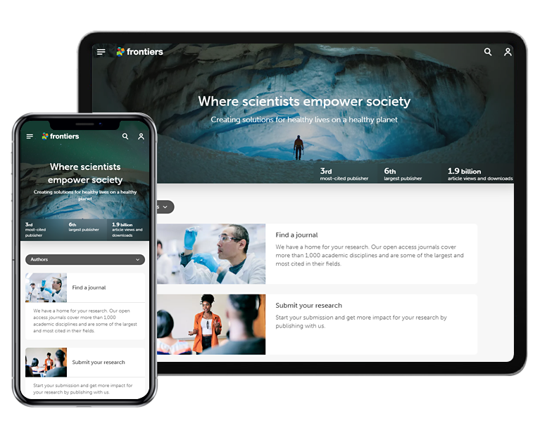 Frontiers Tab and Mobile