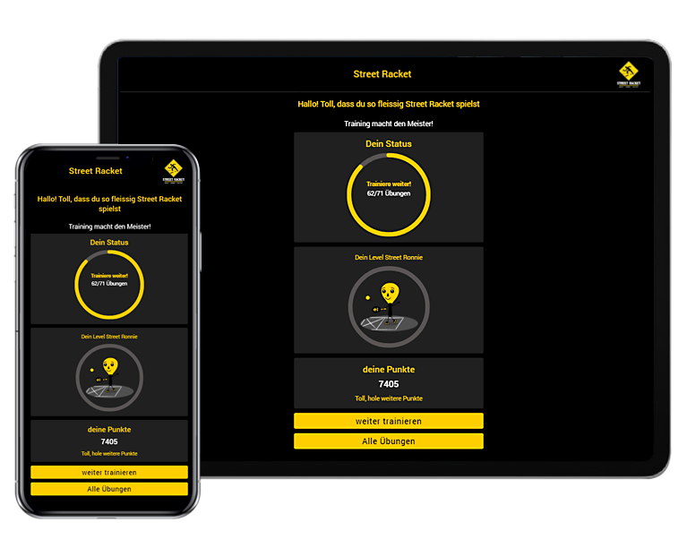 Street Racket Tab and Mobile