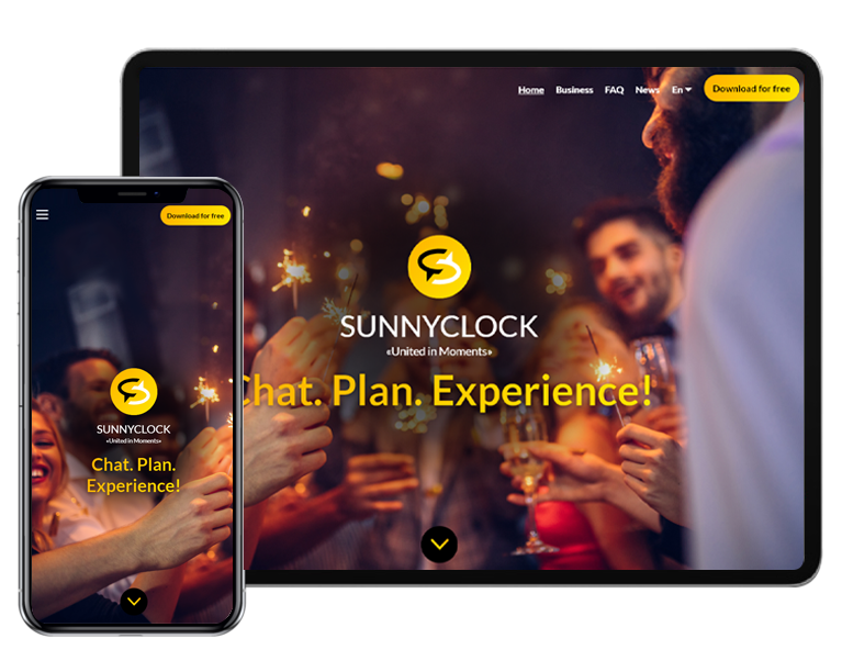 SUNNYCLOCK tab and mobile