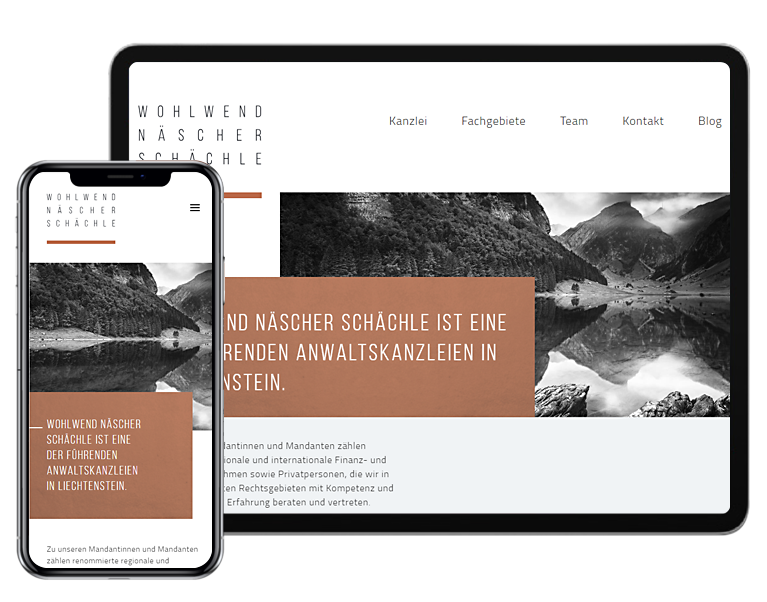 WOHLWEND NÄSCHER SCHÄCHLE Mobile and Tab